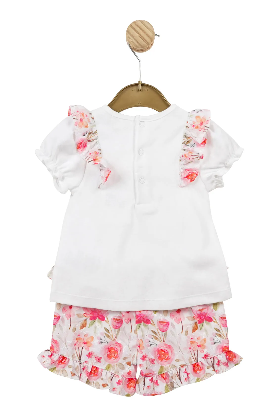 "Phoebe" Hot Pink Floral Top & Shorts
