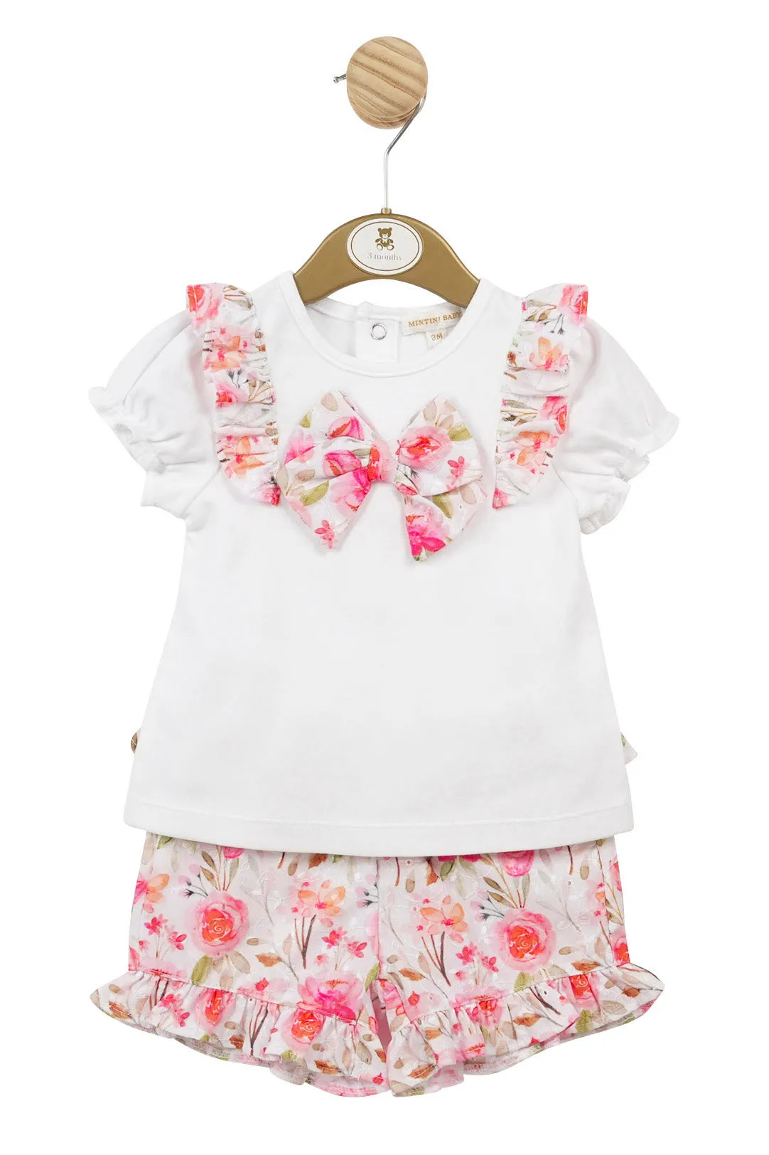 "Phoebe" Hot Pink Floral Top & Shorts