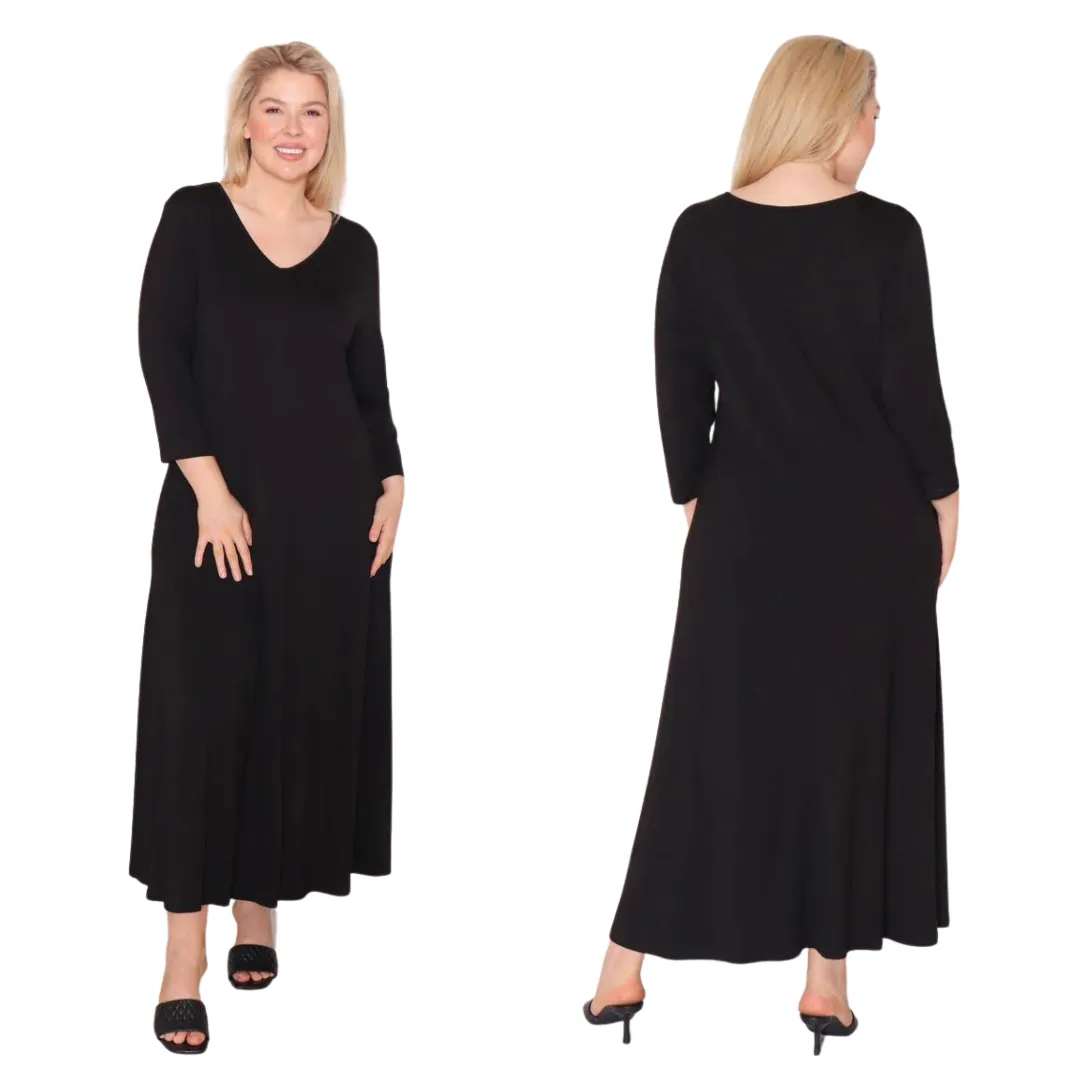 Raya Bamboo Dress - Black
