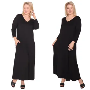 Raya Bamboo Dress - Black