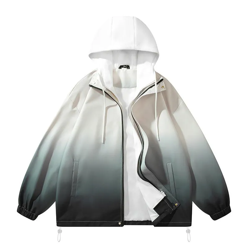 Relaxed-fit Easy-to-clean Rain Jacket with Elastic Band Cuff