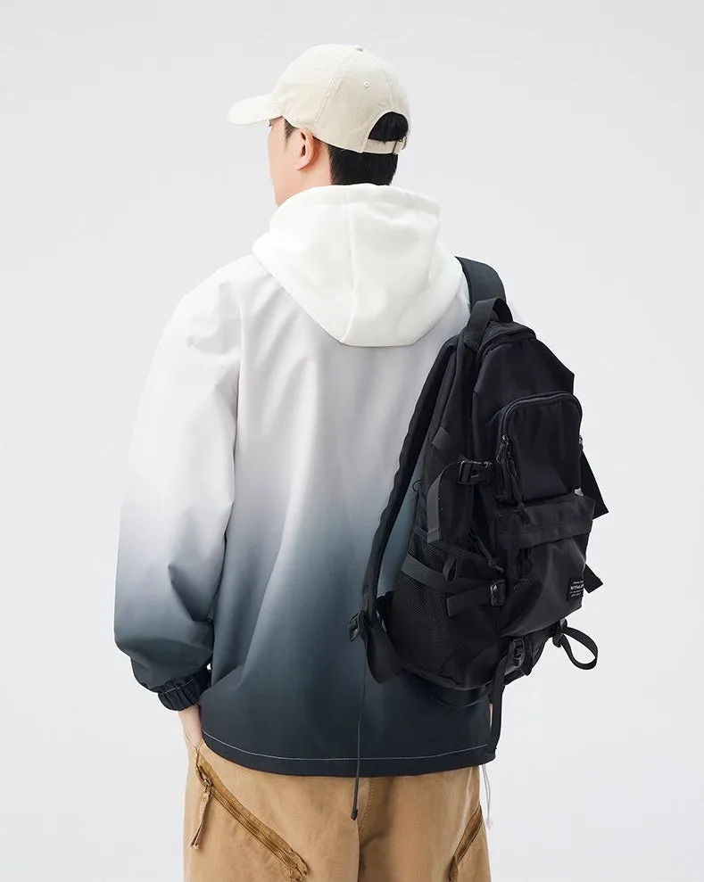 Relaxed-fit Easy-to-clean Rain Jacket with Elastic Band Cuff