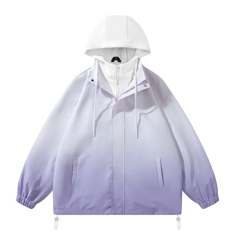 Relaxed-fit Easy-to-clean Rain Jacket with Elastic Band Cuff