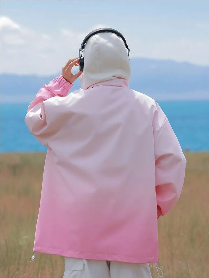 Relaxed-fit Easy-to-clean Rain Jacket with Elastic Band Cuff