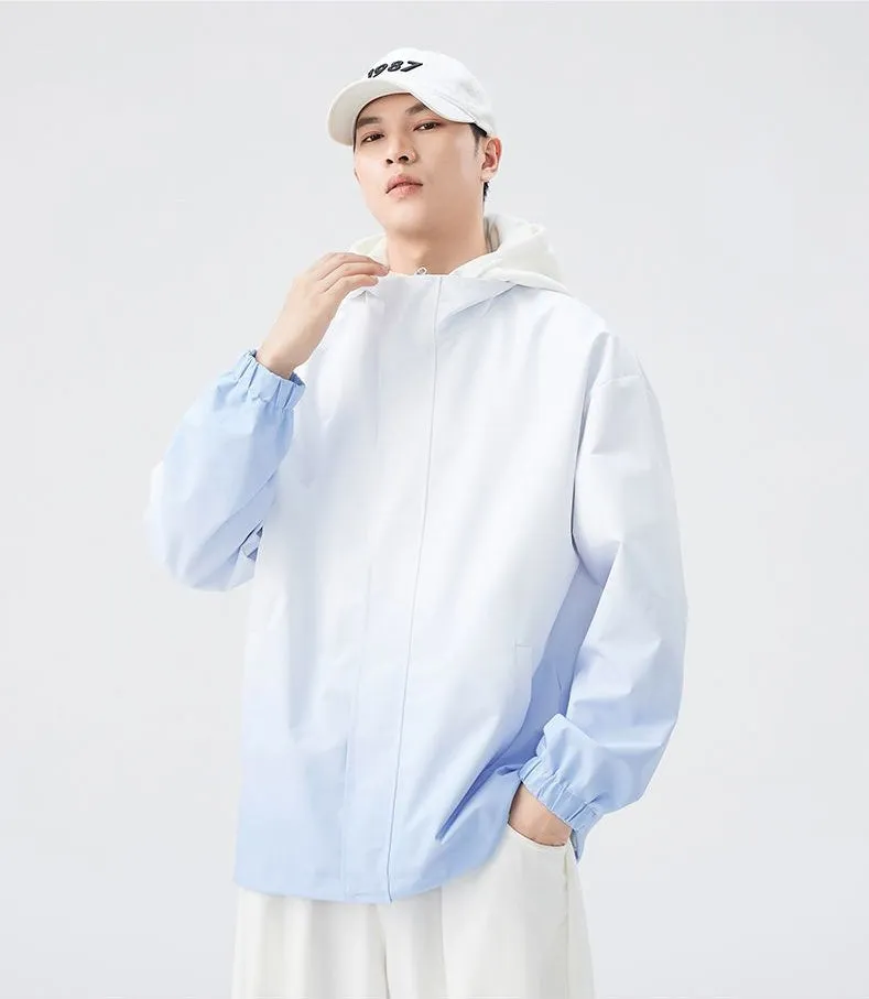 Relaxed-fit Easy-to-clean Rain Jacket with Elastic Band Cuff