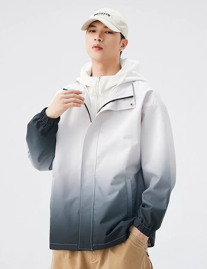 Relaxed-fit Easy-to-clean Rain Jacket with Elastic Band Cuff