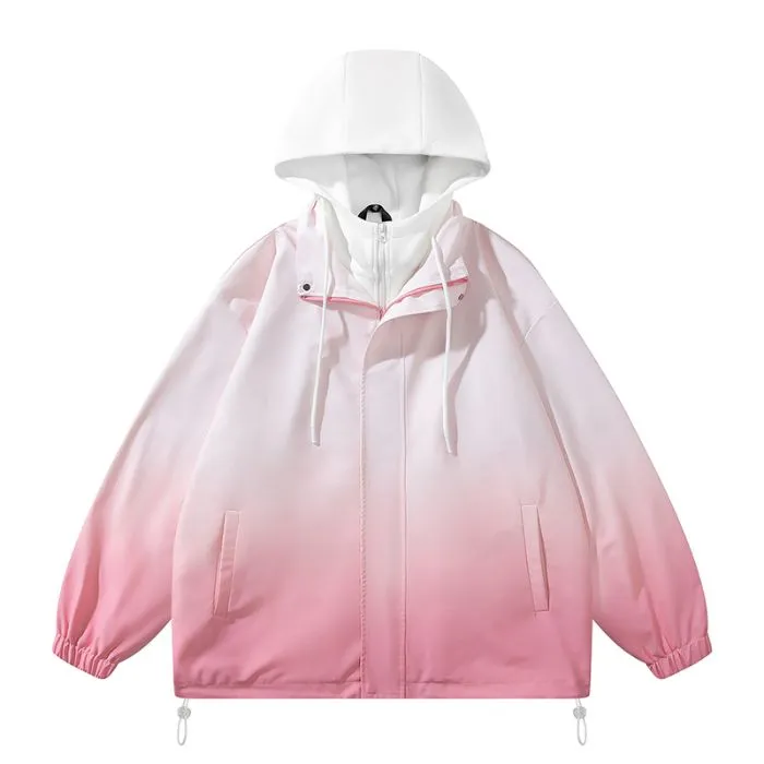 Relaxed-fit Easy-to-clean Rain Jacket with Elastic Band Cuff