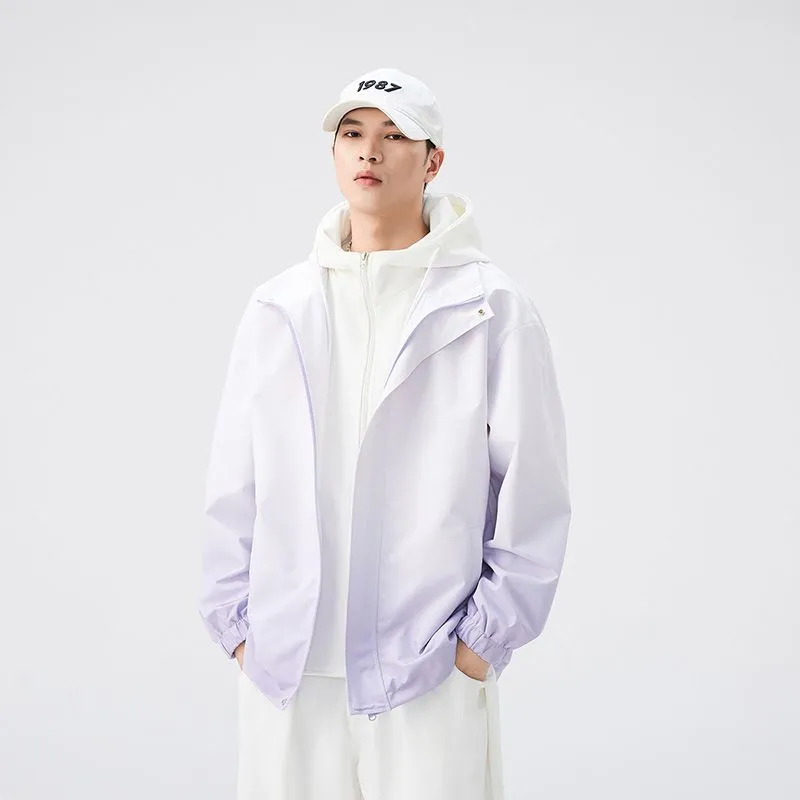 Relaxed-fit Easy-to-clean Rain Jacket with Elastic Band Cuff