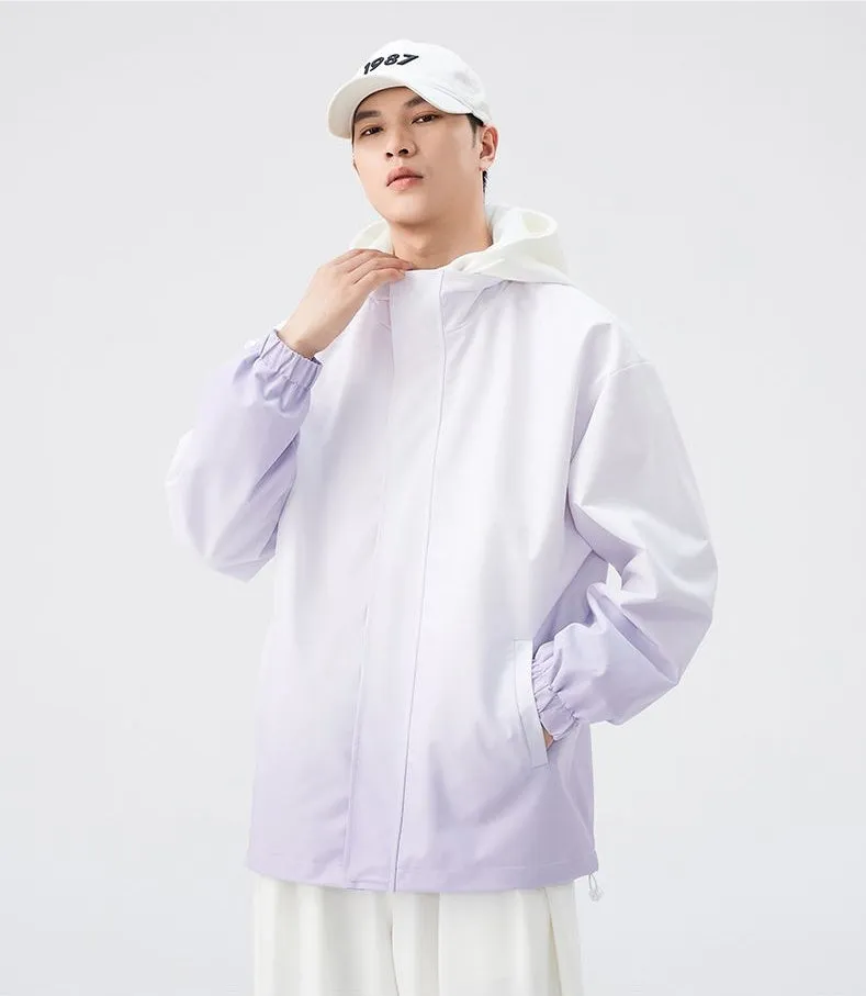 Relaxed-fit Easy-to-clean Rain Jacket with Elastic Band Cuff