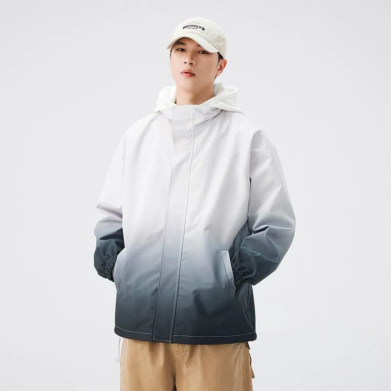 Relaxed-fit Easy-to-clean Rain Jacket with Elastic Band Cuff