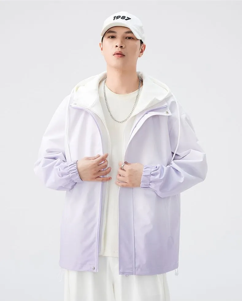 Relaxed-fit Easy-to-clean Rain Jacket with Elastic Band Cuff