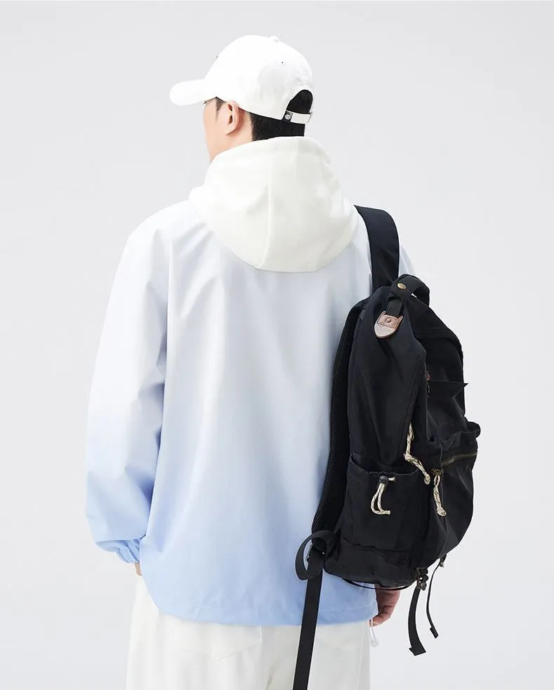 Relaxed-fit Easy-to-clean Rain Jacket with Elastic Band Cuff
