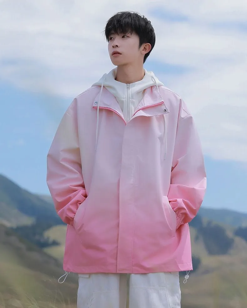Relaxed-fit Easy-to-clean Rain Jacket with Elastic Band Cuff