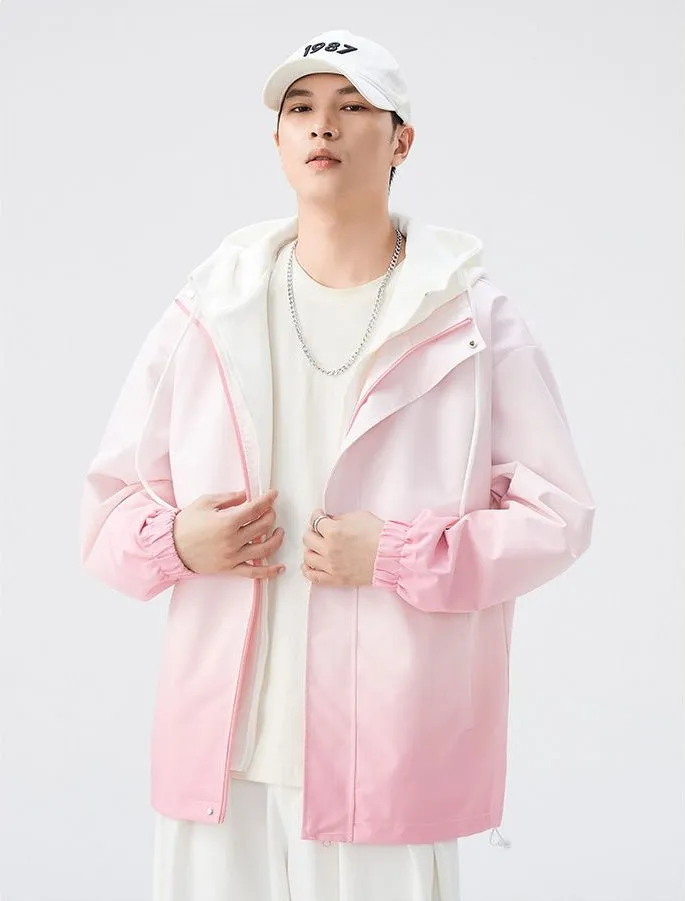 Relaxed-fit Easy-to-clean Rain Jacket with Elastic Band Cuff