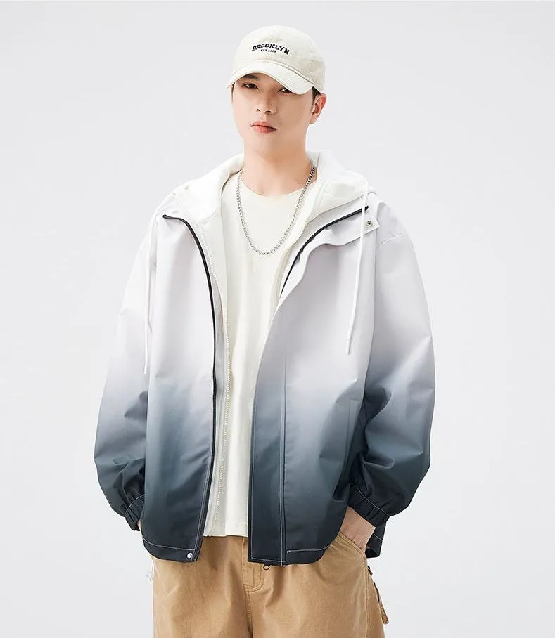 Relaxed-fit Easy-to-clean Rain Jacket with Elastic Band Cuff