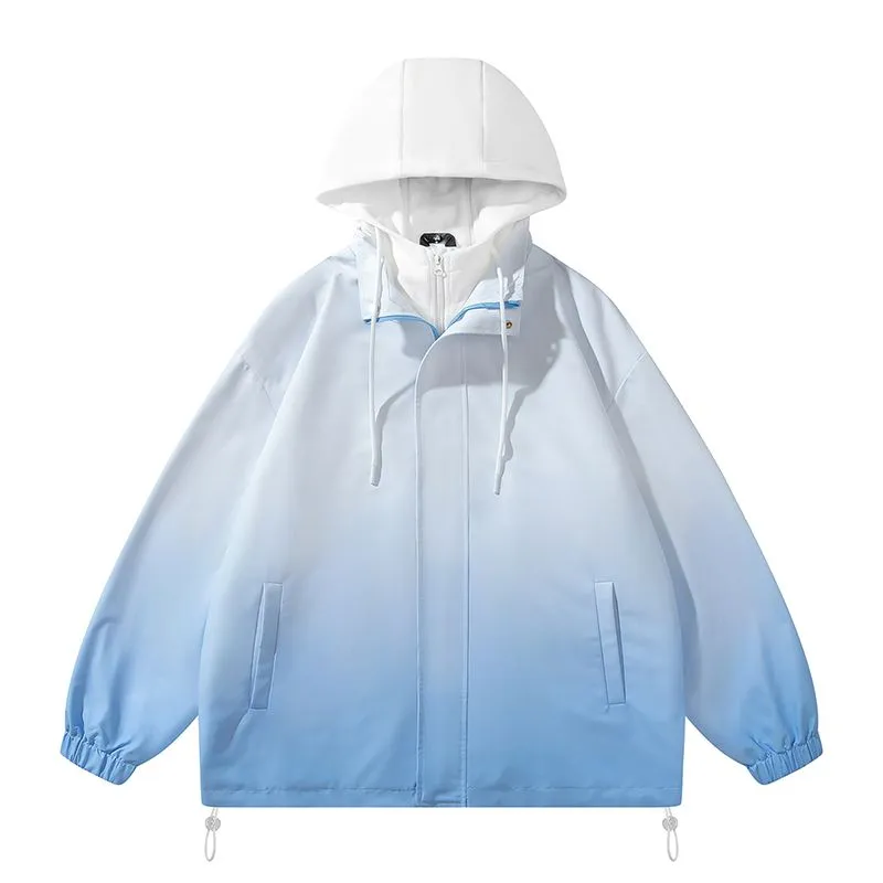 Relaxed-fit Easy-to-clean Rain Jacket with Elastic Band Cuff