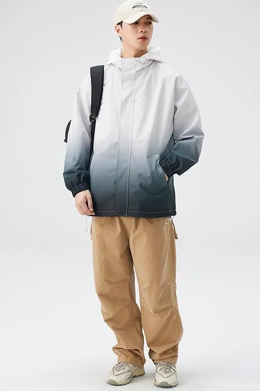 Relaxed-fit Easy-to-clean Rain Jacket with Elastic Band Cuff