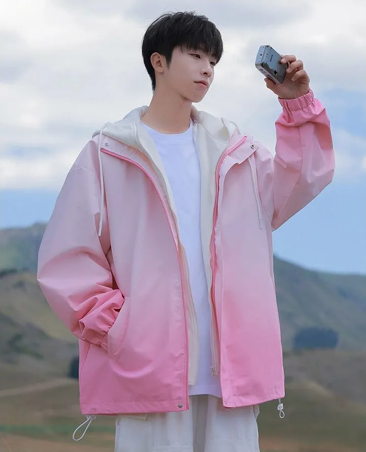 Relaxed-fit Easy-to-clean Rain Jacket with Elastic Band Cuff