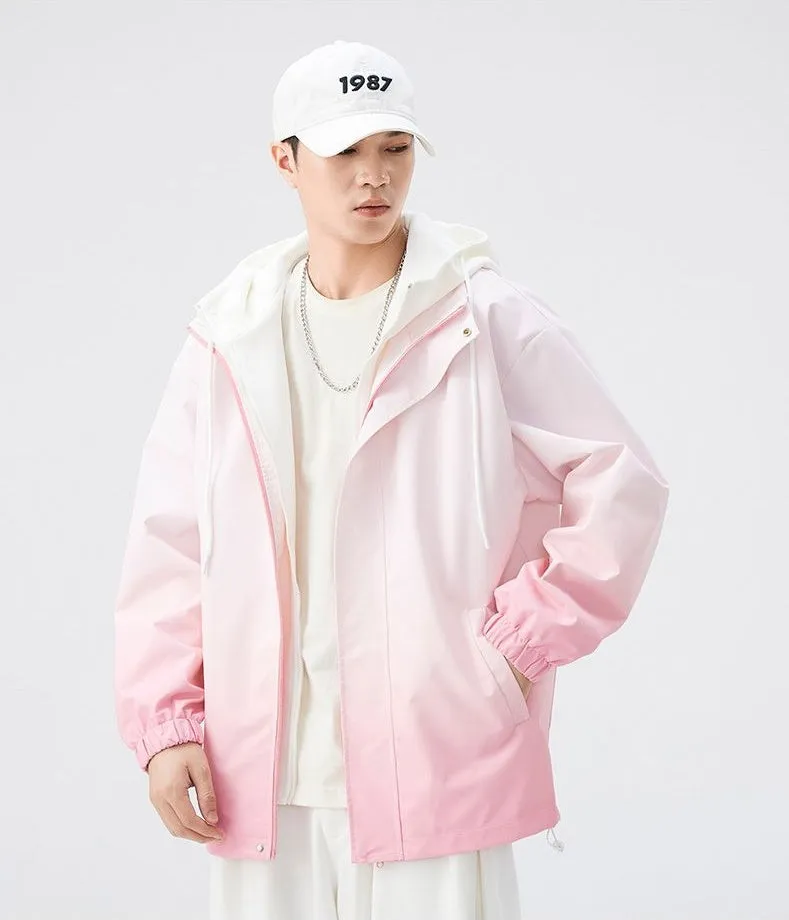 Relaxed-fit Easy-to-clean Rain Jacket with Elastic Band Cuff
