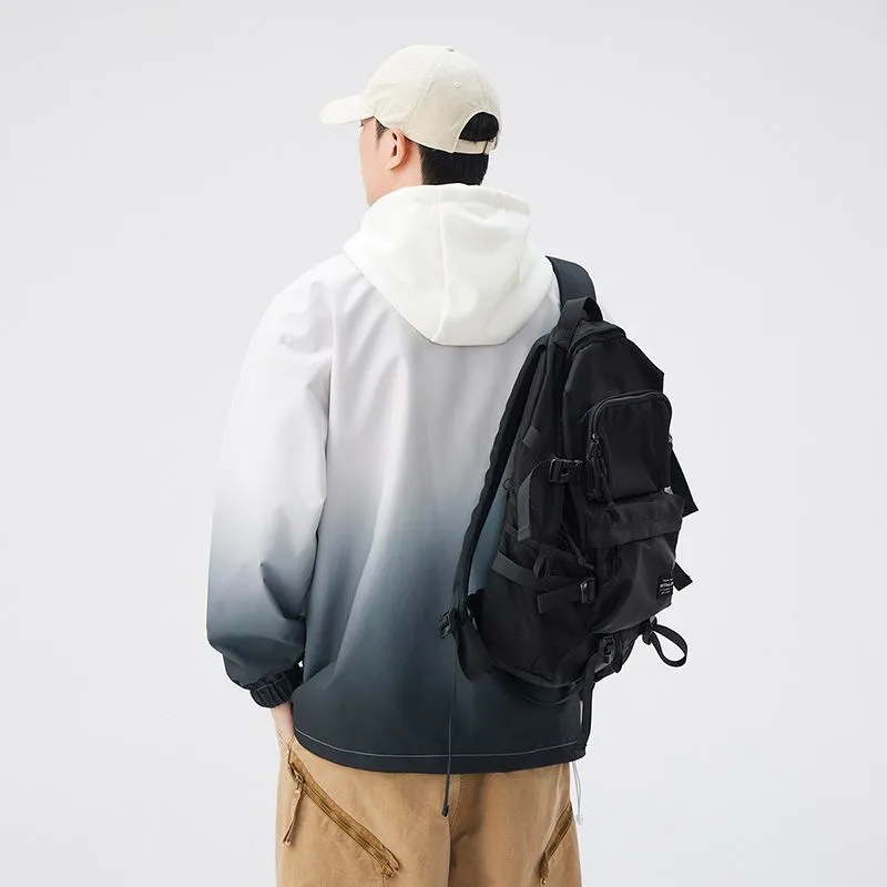 Relaxed-fit Easy-to-clean Rain Jacket with Elastic Band Cuff