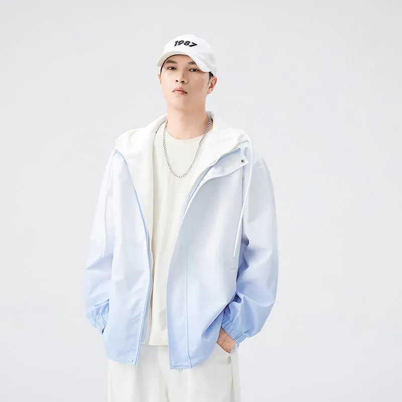 Relaxed-fit Easy-to-clean Rain Jacket with Elastic Band Cuff