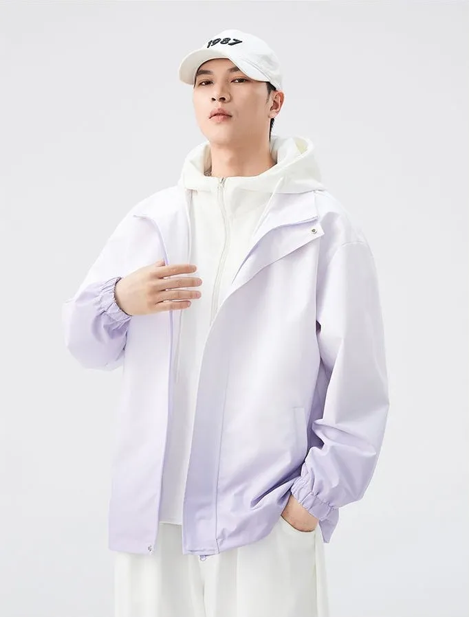 Relaxed-fit Easy-to-clean Rain Jacket with Elastic Band Cuff