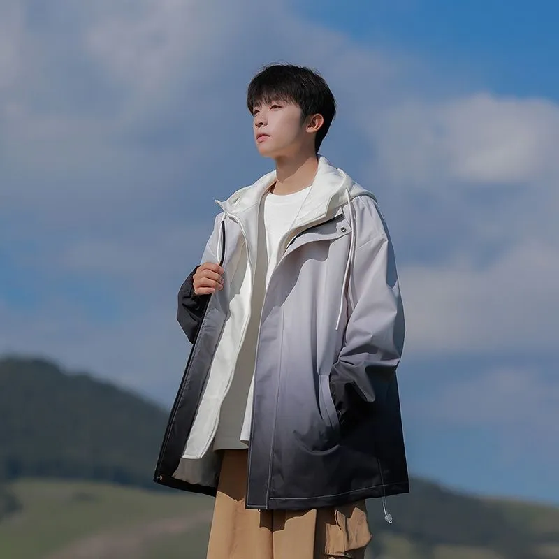 Relaxed-fit Easy-to-clean Rain Jacket with Elastic Band Cuff