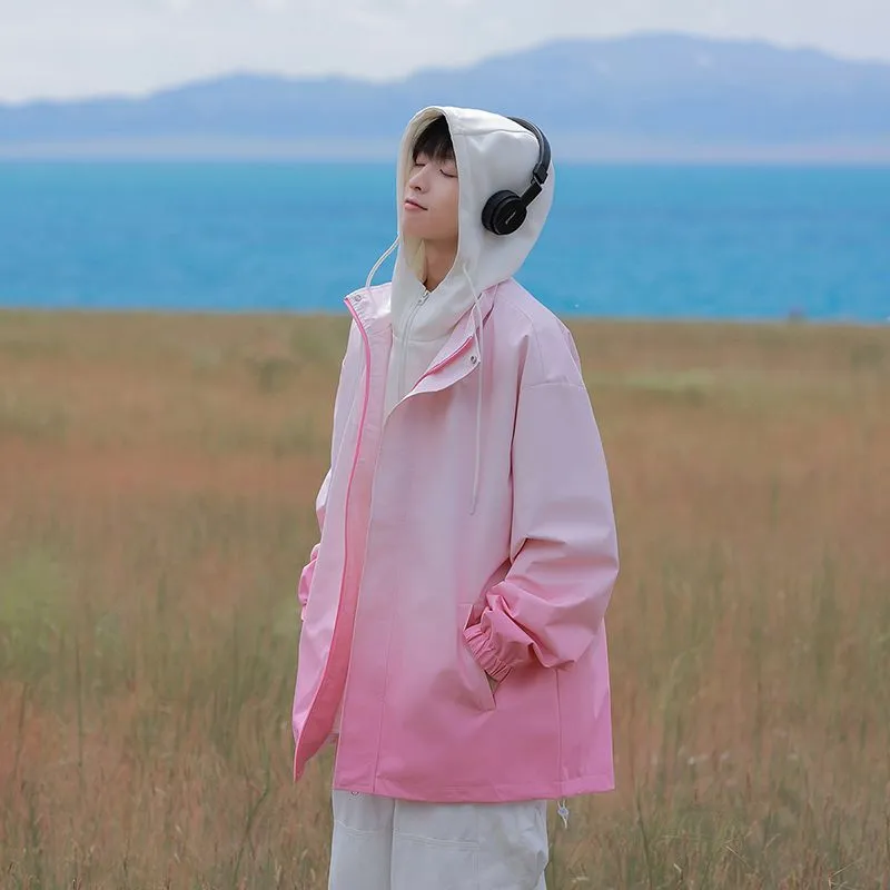 Relaxed-fit Easy-to-clean Rain Jacket with Elastic Band Cuff