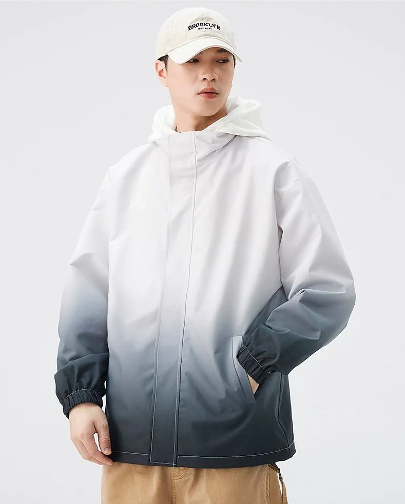 Relaxed-fit Easy-to-clean Rain Jacket with Elastic Band Cuff
