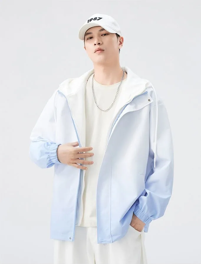 Relaxed-fit Easy-to-clean Rain Jacket with Elastic Band Cuff