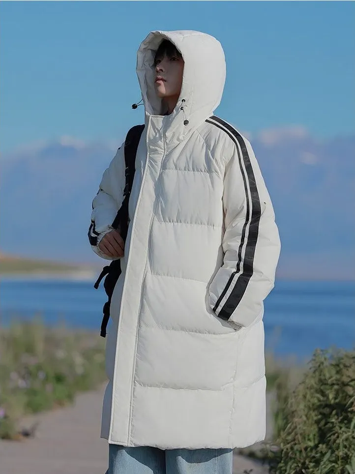 Relaxed-Fit Quilted Puffer Jacket with Elastic Band Cuff