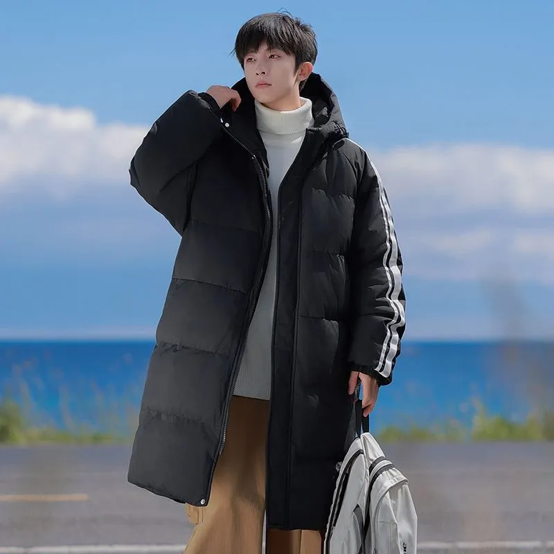 Relaxed-Fit Quilted Puffer Jacket with Elastic Band Cuff