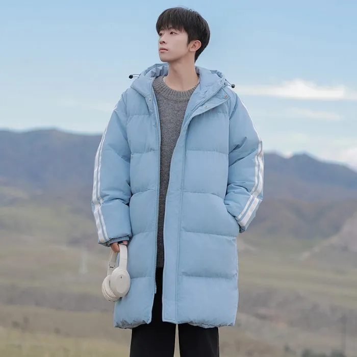 Relaxed-Fit Quilted Puffer Jacket with Elastic Band Cuff
