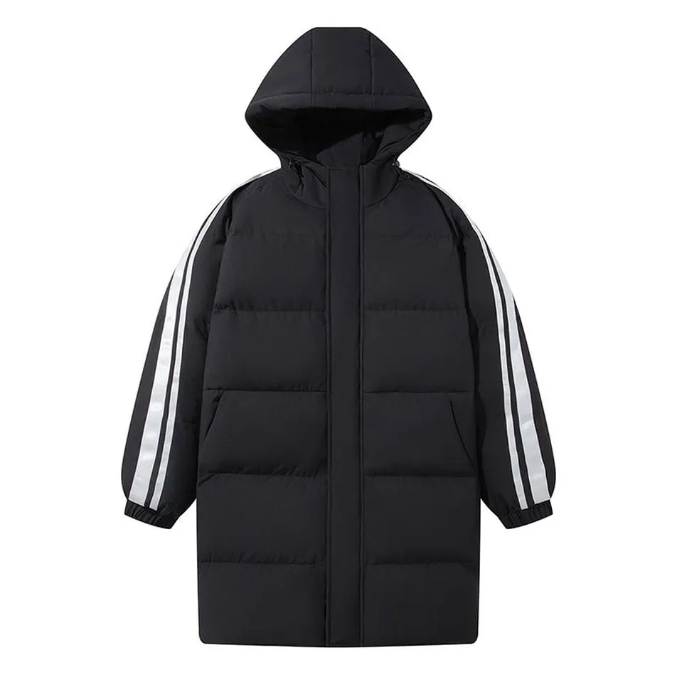 Relaxed-Fit Quilted Puffer Jacket with Elastic Band Cuff
