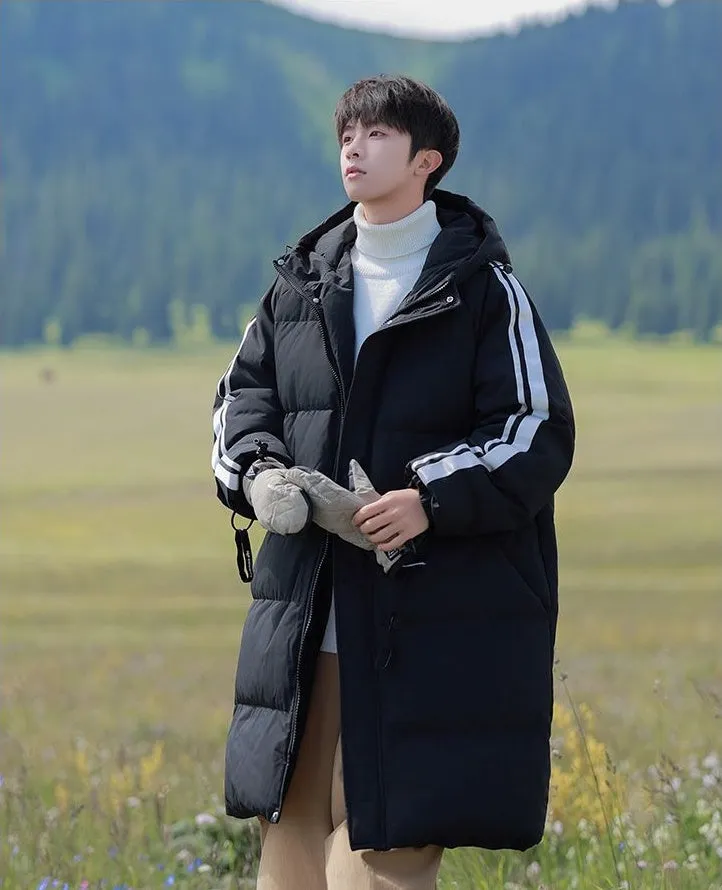 Relaxed-Fit Quilted Puffer Jacket with Elastic Band Cuff
