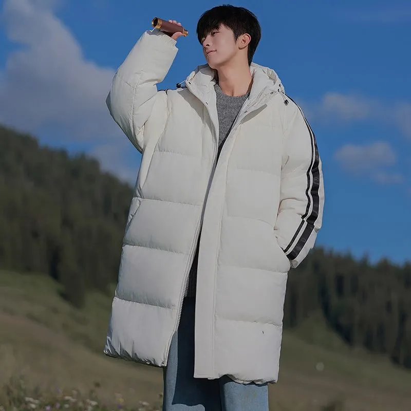 Relaxed-Fit Quilted Puffer Jacket with Elastic Band Cuff