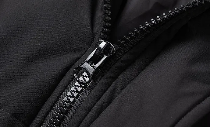 Relaxed-Fit Quilted Puffer Jacket with Elastic Band Cuff