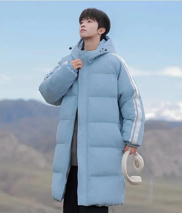 Relaxed-Fit Quilted Puffer Jacket with Elastic Band Cuff