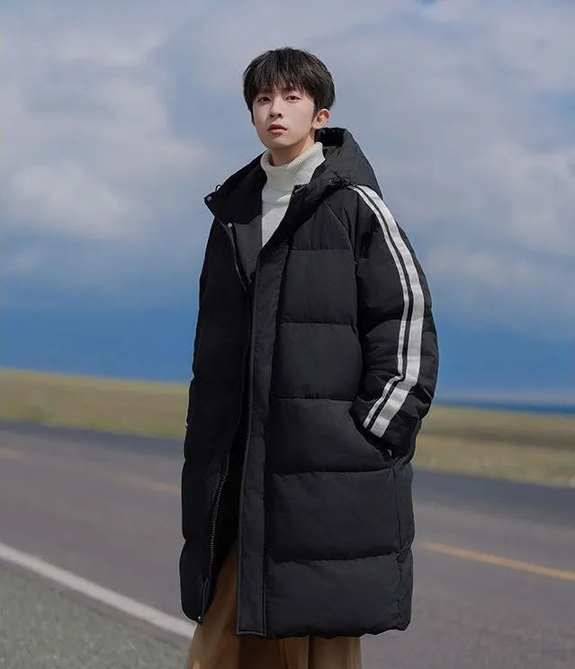 Relaxed-Fit Quilted Puffer Jacket with Elastic Band Cuff