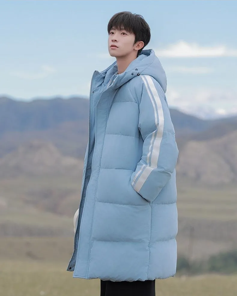 Relaxed-Fit Quilted Puffer Jacket with Elastic Band Cuff
