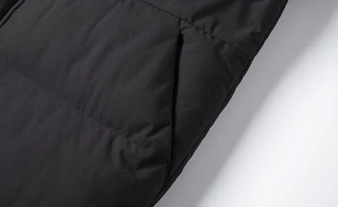 Relaxed-Fit Quilted Puffer Jacket with Elastic Band Cuff