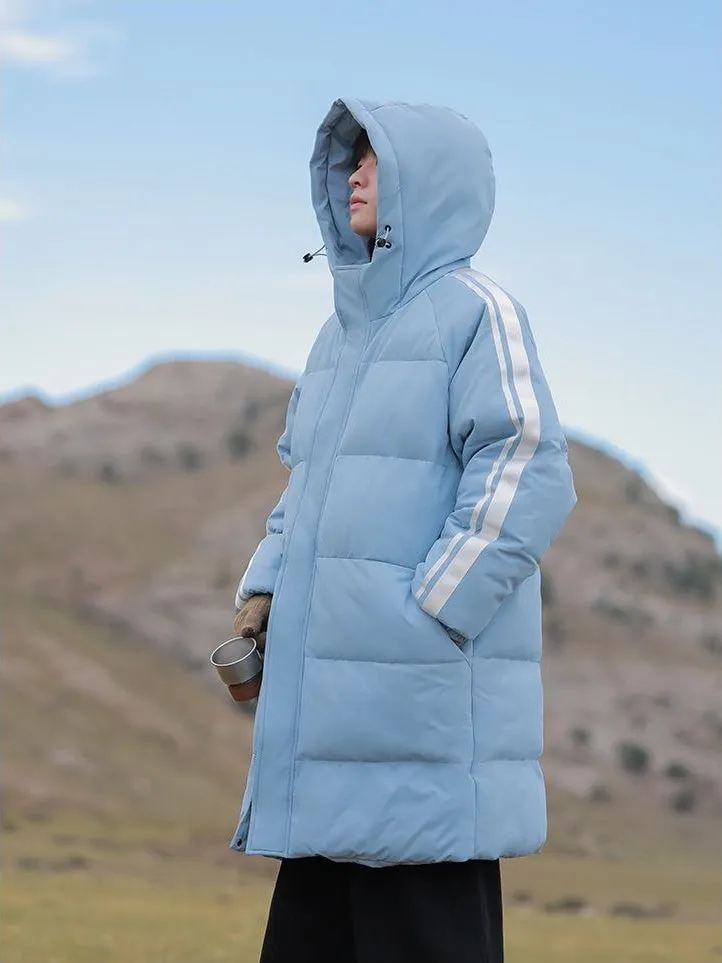 Relaxed-Fit Quilted Puffer Jacket with Elastic Band Cuff