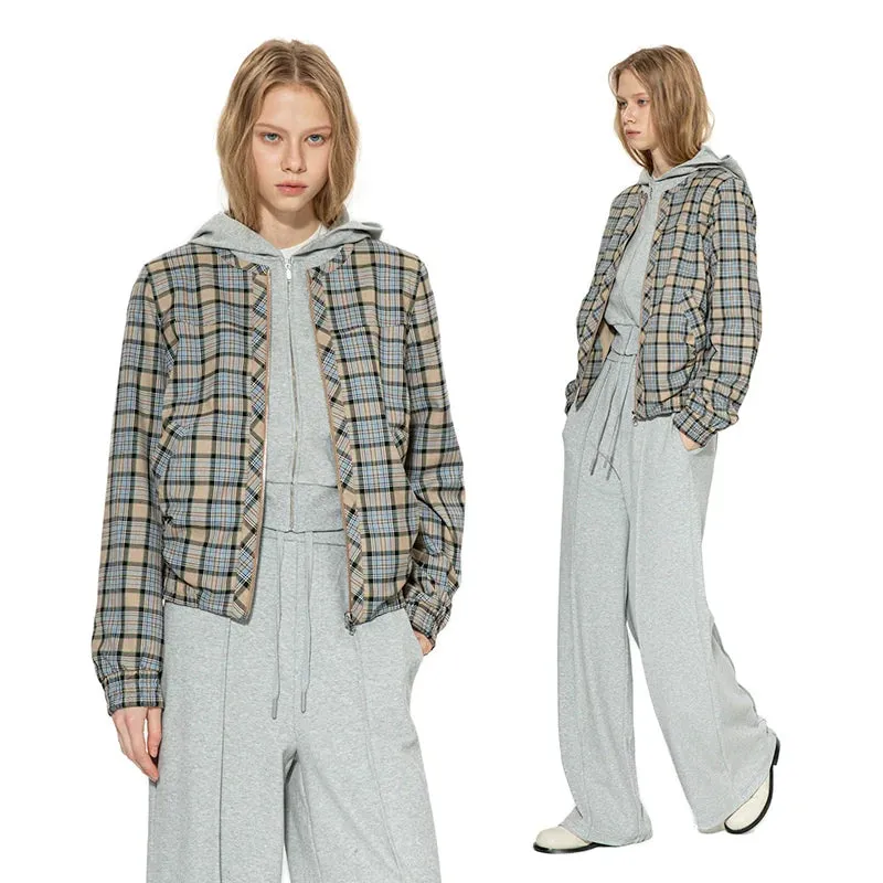 Retro Plaid Short Jacket