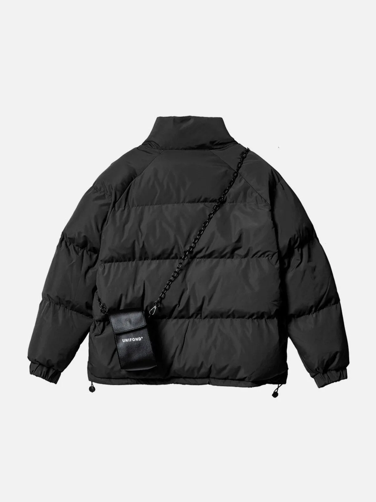 Rimiro - Solid Detachable Satchel Winter Coat
