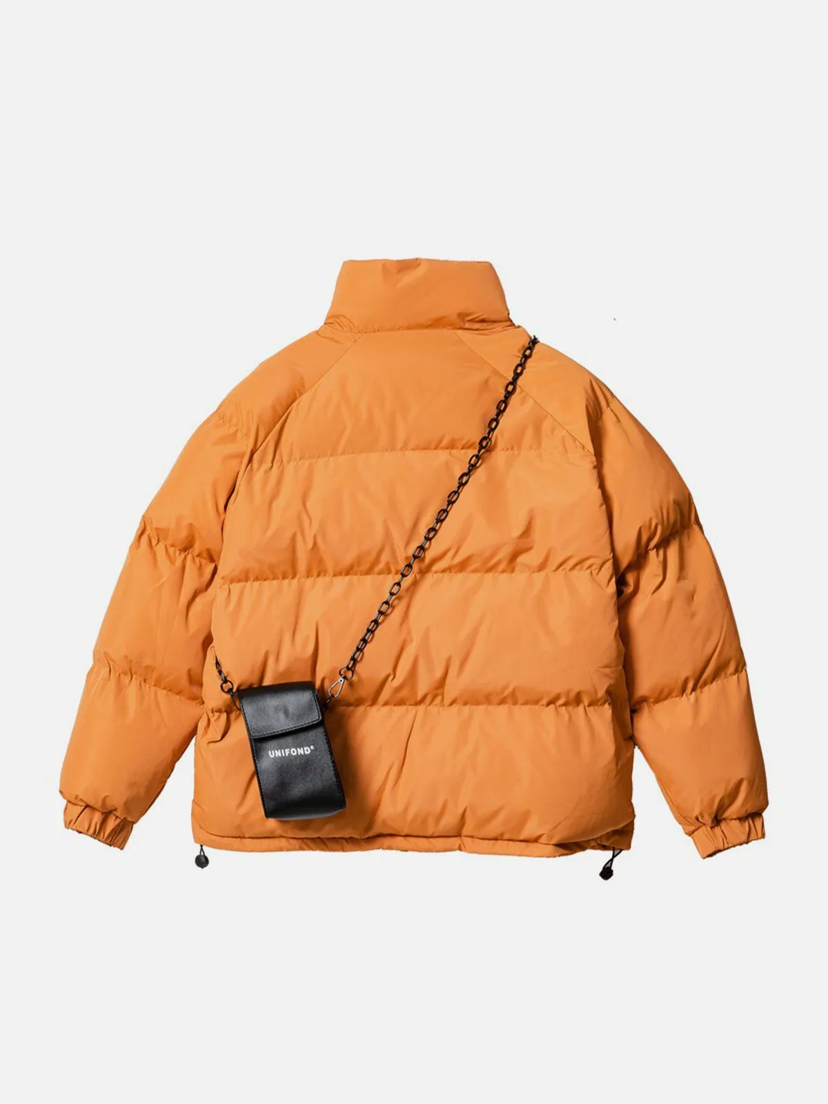 Rimiro - Solid Detachable Satchel Winter Coat