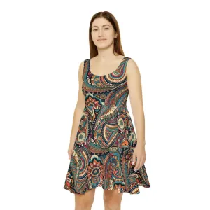 Rock your Look with a Paisley Pattern Skater Dress