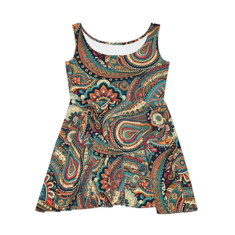 Rock your Look with a Paisley Pattern Skater Dress
