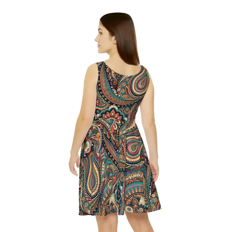 Rock your Look with a Paisley Pattern Skater Dress