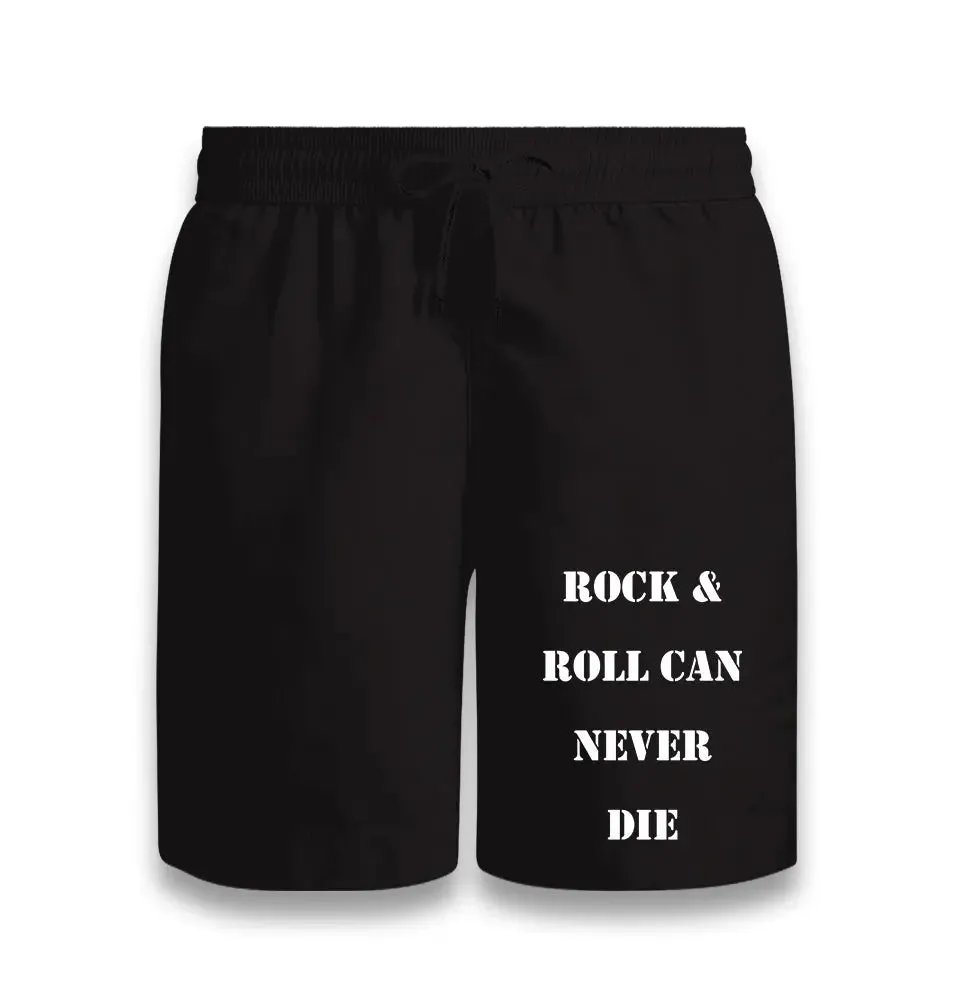 Rock'n Roll Can Never Die Black Shorts