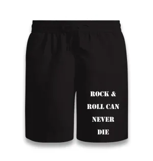 Rock'n Roll Can Never Die Black Shorts